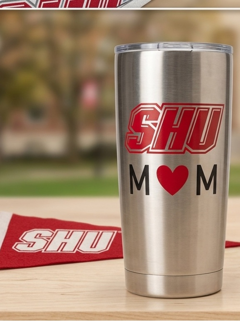 Brand New Custom Sacred Heart University SHU Mom Stainless Steel To Go Cup